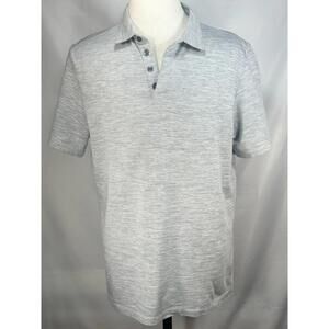 Robert Barakett 1/4 Button Payne Cover Placket Gray Mens XL